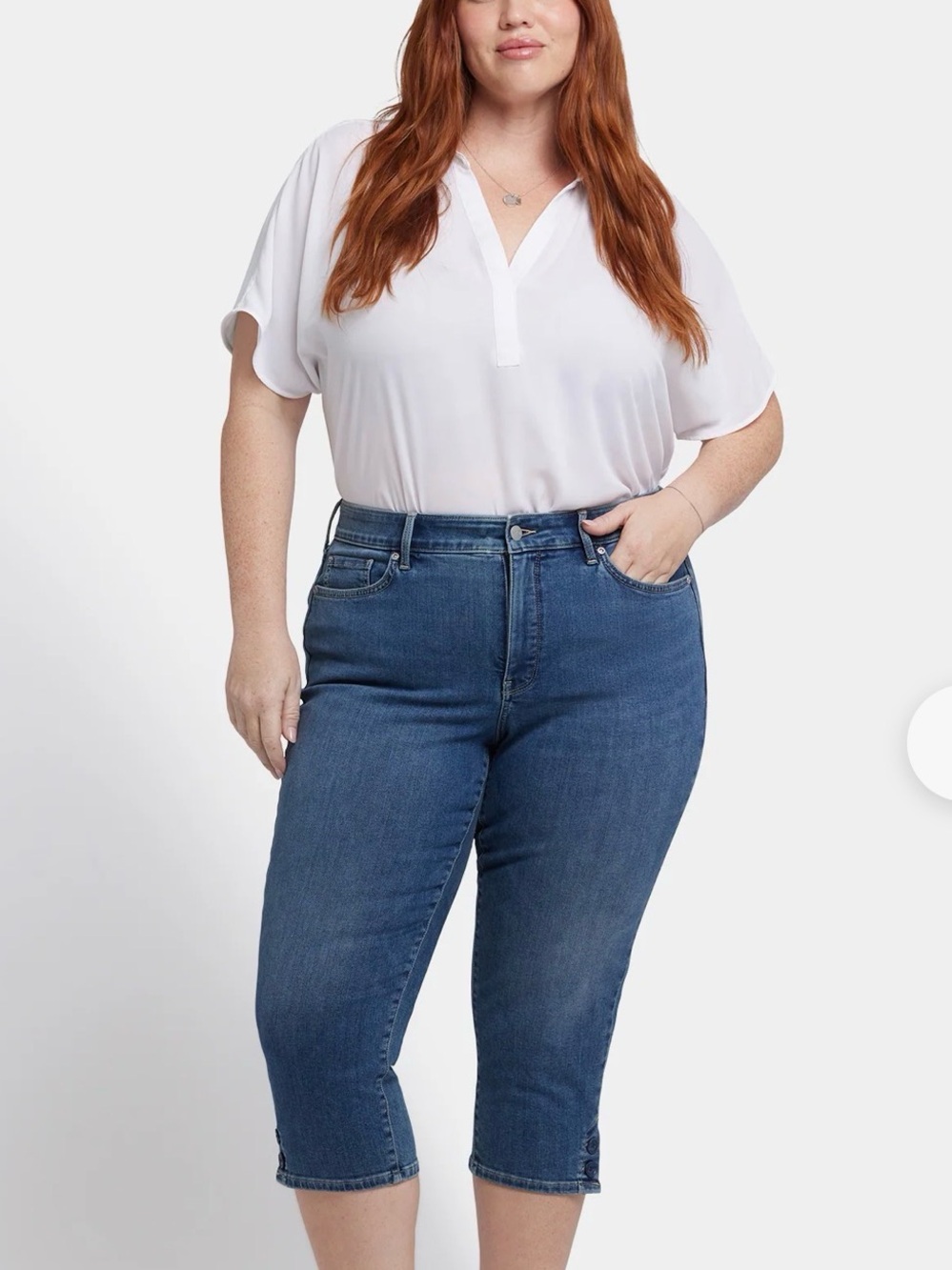 NYDJ Marilyn straight Capri Jeans 22w